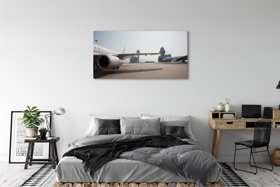 Fototryck canvas Flygplansbyggnader flygplatshimlen