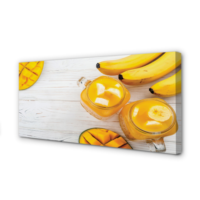 Fototryck canvas Mango bananer smoothie