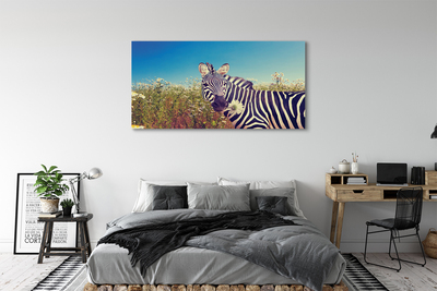 Canvas bild Zebra blommor