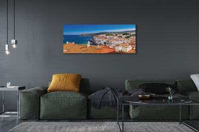 Bild på canvas Spanien Stad havet berg