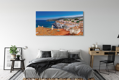 Bild på canvas Spanien Stad havet berg