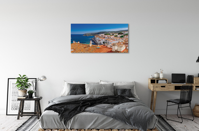 Bild på canvas Spanien Stad havet berg