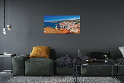 Bild på canvas Spanien Stad havet berg