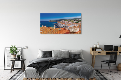 Bild på canvas Spanien Stad havet berg