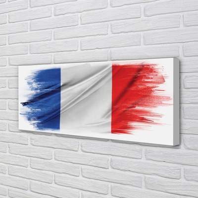 Canvas bild Frankrike flagga