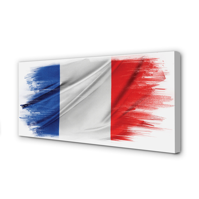 Canvas bild Frankrike flagga