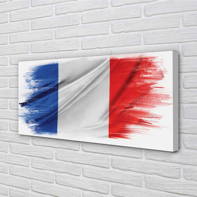 Canvas bild Frankrike flagga