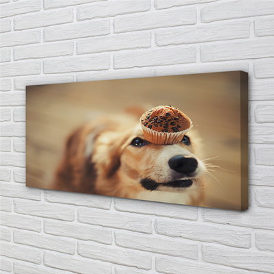 Bild på canvas Cupcake hund