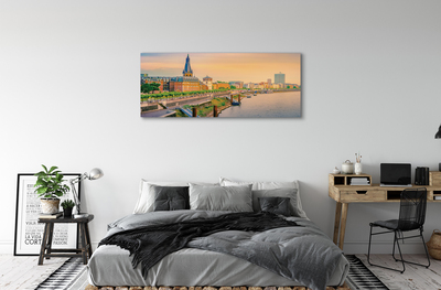 Fototryck canvas Tyskland Sunrise River