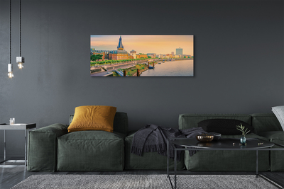 Fototryck canvas Tyskland Sunrise River