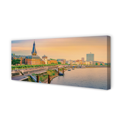 Fototryck canvas Tyskland Sunrise River