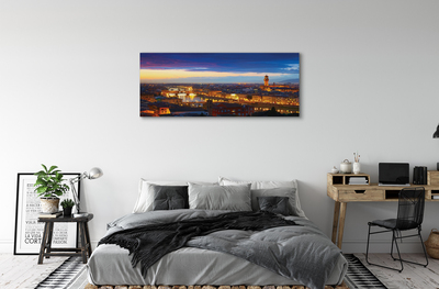 Fototryck canvas Italien Nattpanorama av broar