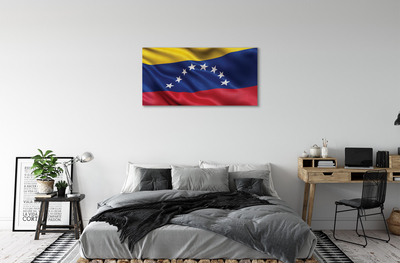 Foto på duk Venezuelas flagga