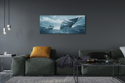 Bild på canvas Storm fartyg himmel hav