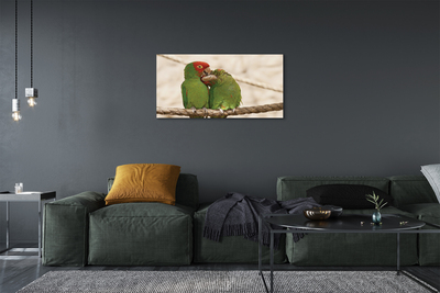 Canvas bild Gröna papegojor