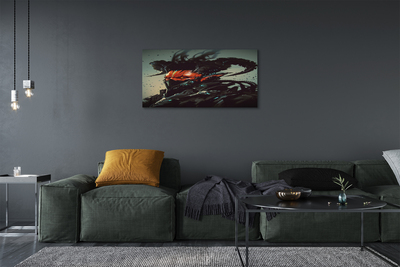 Fototryck canvas Mörk skrämmande figur