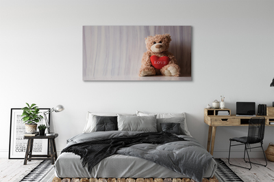 Fototryck canvas Teddybjörnshjärta