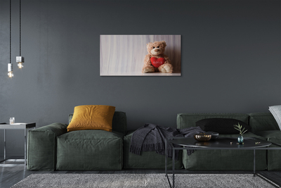 Fototryck canvas Teddybjörnshjärta