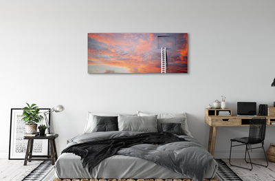 Bild canvas Stege himmel solnedgång