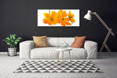 Canvas bild Orange växtblommor