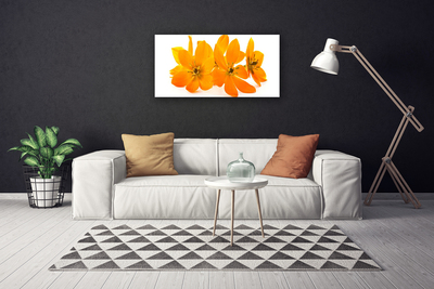 Canvas bild Orange växtblommor