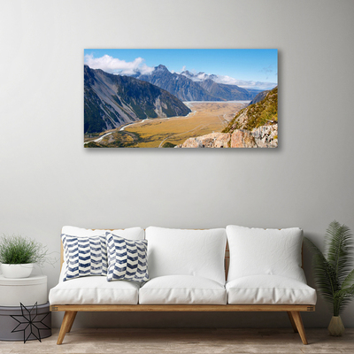 Foto på canvas Mountains Valley landskap