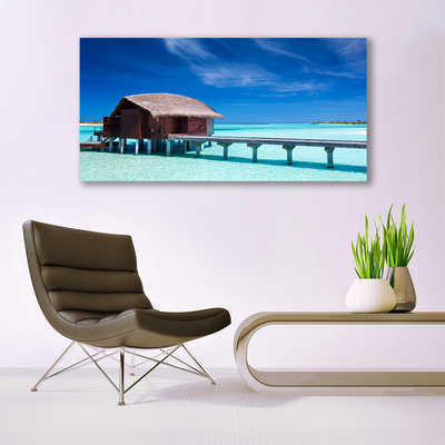 Bild canvas Sea Beach House arkitektur
