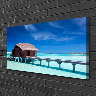 Bild canvas Sea Beach House arkitektur