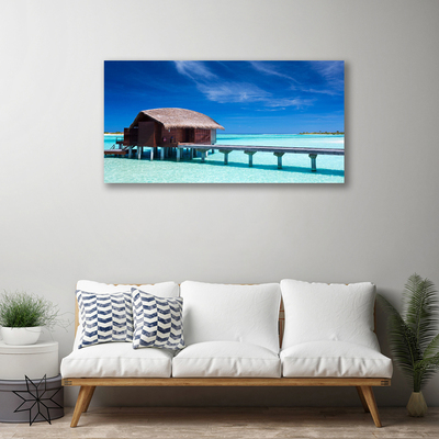 Bild canvas Sea Beach House arkitektur