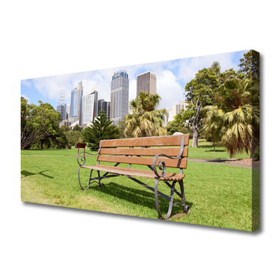 Fototryck canvas Park Skyskrapor Natur