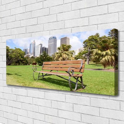 Fototryck canvas Park Skyskrapor Natur