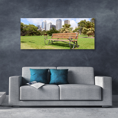 Fototryck canvas Park Skyskrapor Natur