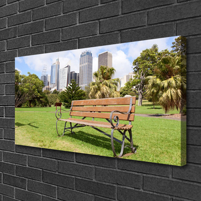 Fototryck canvas Park Skyskrapor Natur