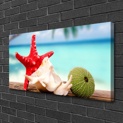 Bild på canvas Seashell Starfish Art