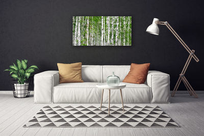 Fototryck canvas Björkskogsträd Natur