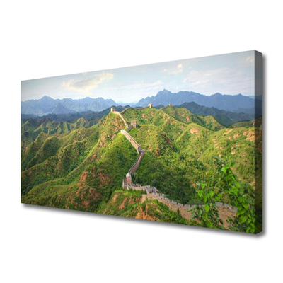 Canvas bild Stora muren bergslandskap