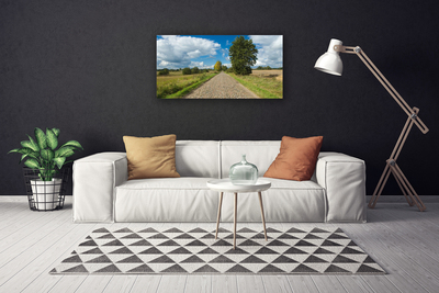 Fototryck canvas Byväg trottoarlandskap