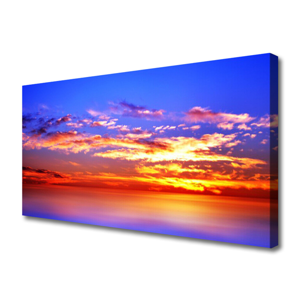 Fototryck canvas Himmel Moln Havslandskap