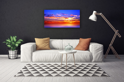 Fototryck canvas Himmel Moln Havslandskap