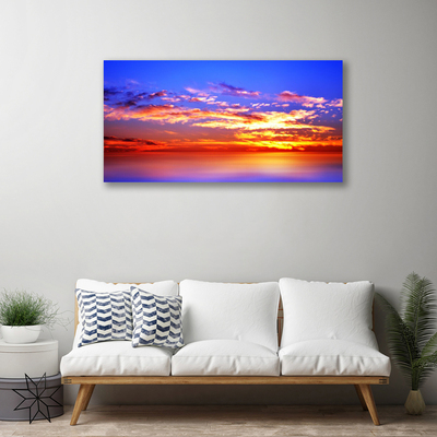 Fototryck canvas Himmel Moln Havslandskap