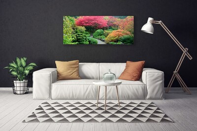 Canvas bild Trädgård blomma träd natur