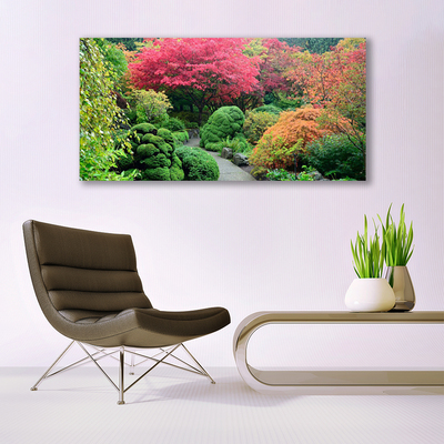 Canvas bild Trädgård blomma träd natur