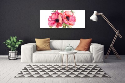 Fototryck canvas Akvarell blommor