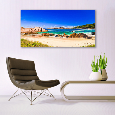 Canvas bild Strand Havslandskap