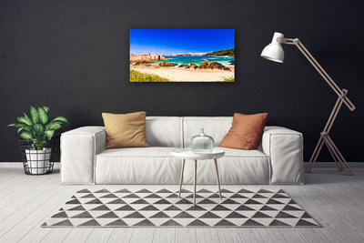 Canvas bild Strand Havslandskap