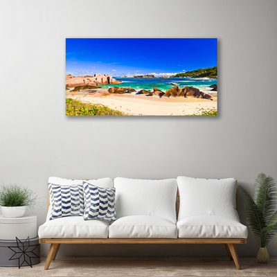 Canvas bild Strand Havslandskap