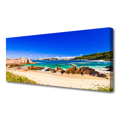 Canvas bild Strand Havslandskap