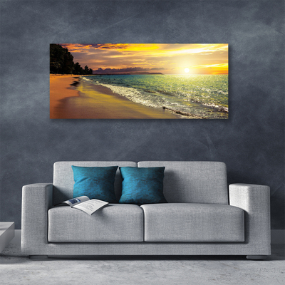 Canvas bild Sun Beach Havslandskap