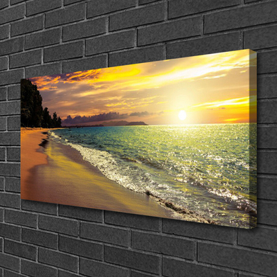 Canvas bild Sun Beach Havslandskap