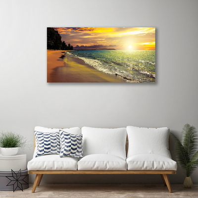 Canvas bild Sun Beach Havslandskap